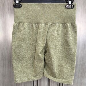 NVGTN Olive Green Women's High-Waisted Shorts